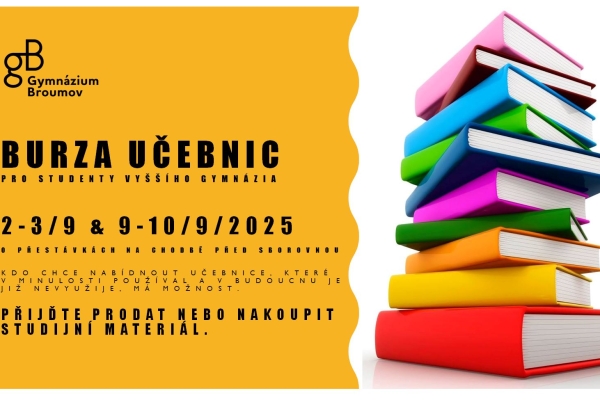 Burza učebnic pro studenty vyššího gymnázia