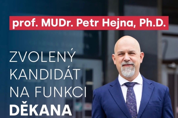 Petr Hejna novým děkanem Lékařské fakulty UK Hradec Králové
